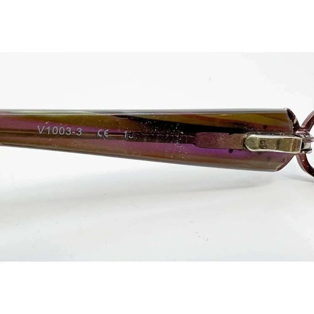 Vendela Eyeglasses Frames Womens Purple V1003-3 Rectangle Rhinestones 53-16-135